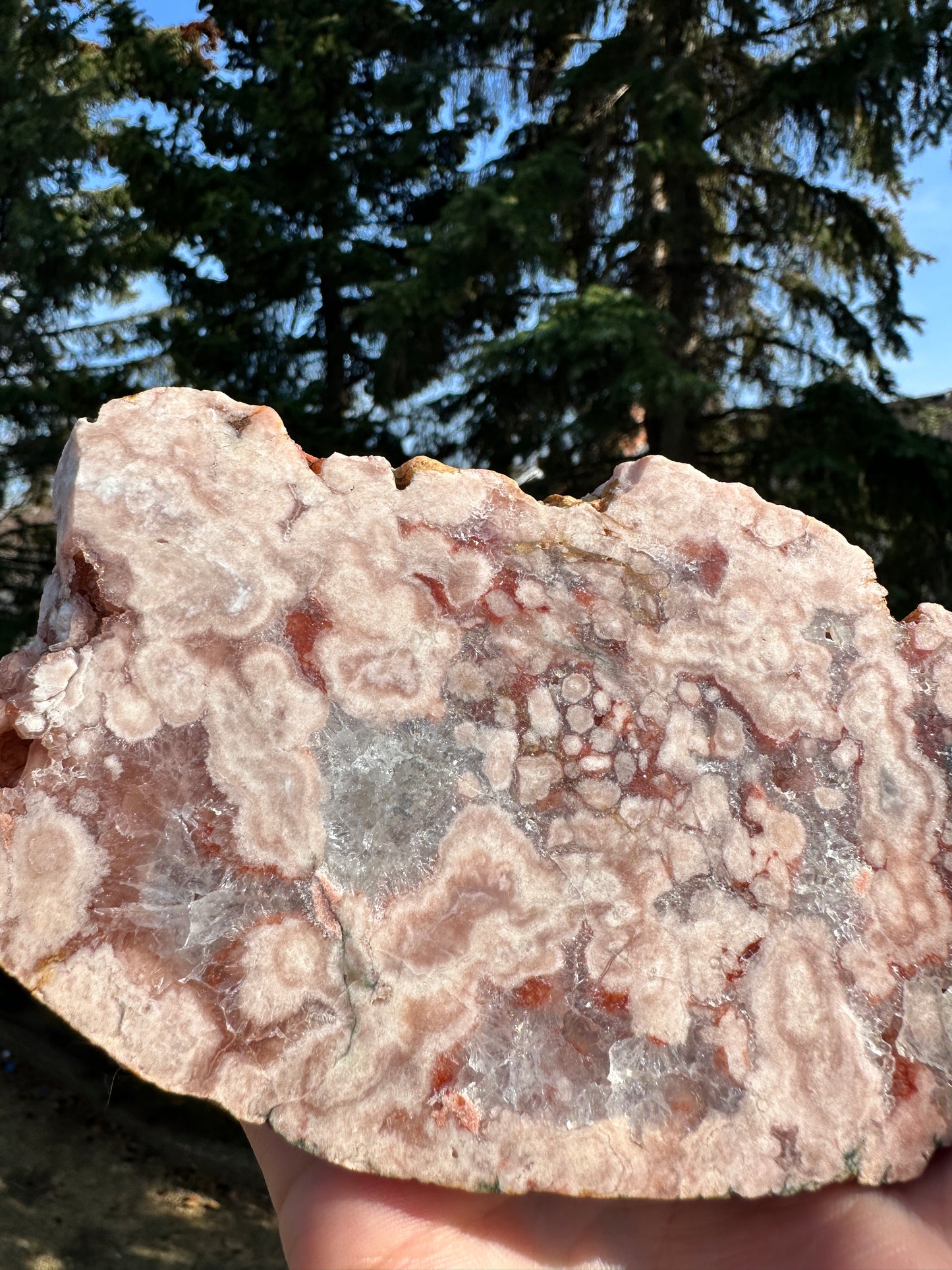 Brazilian Pink amethyst slab