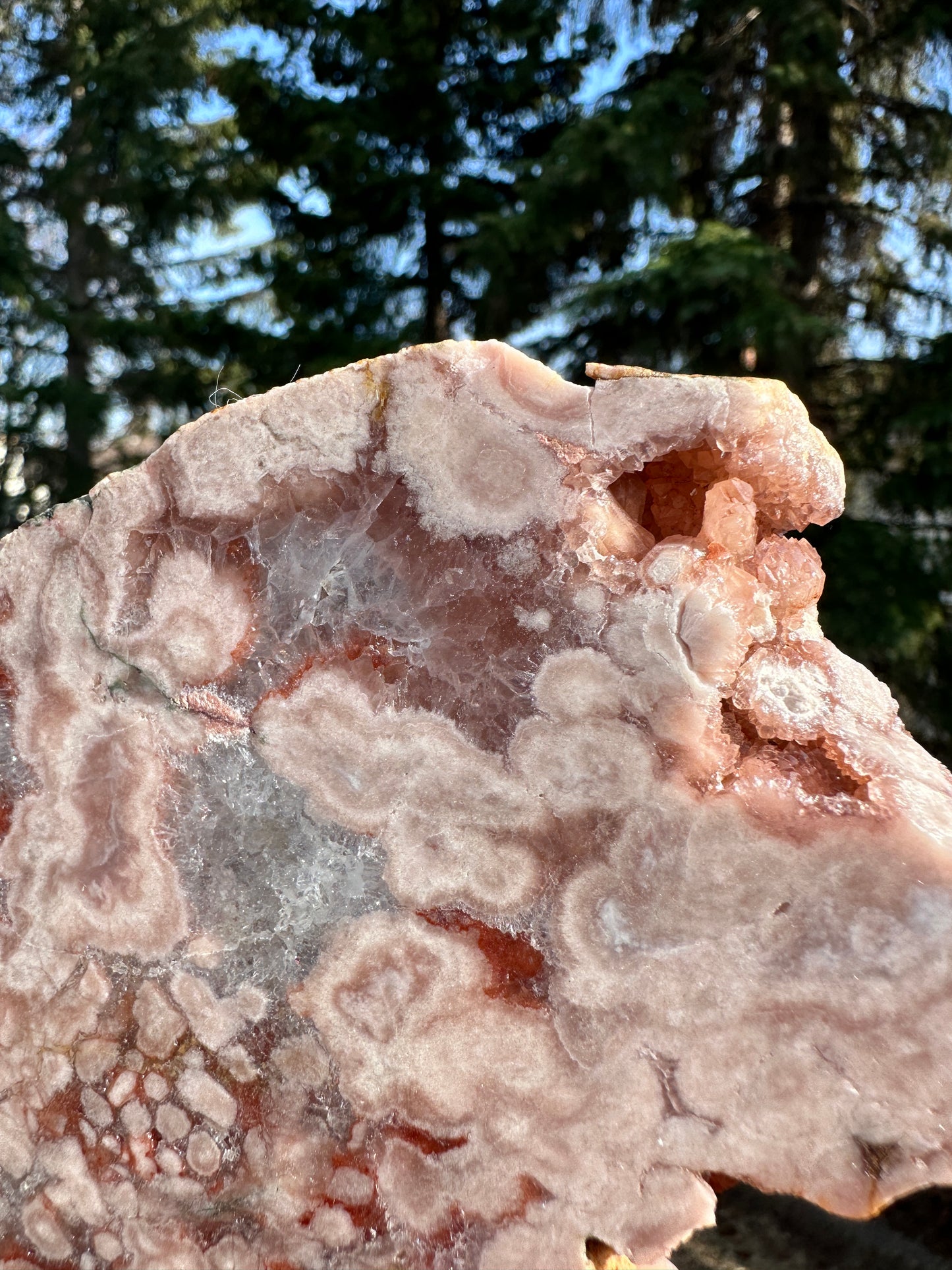 Brazilian Pink amethyst slab